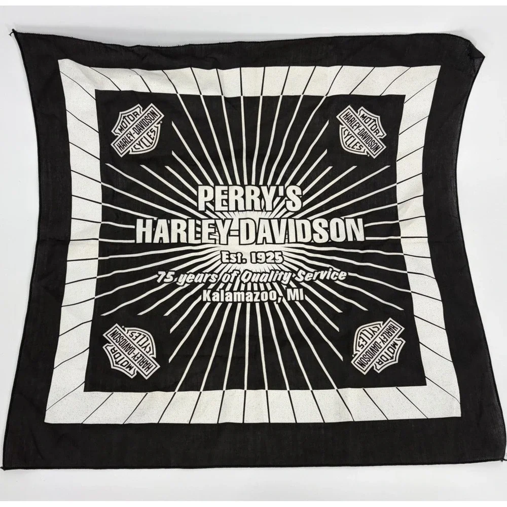 Perry Harley Davidson Kalamazoo Michigan Bandana 75th Anniversary